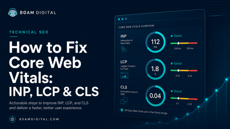 How to Fix Core Web Vitals: INP, LCP & CLS