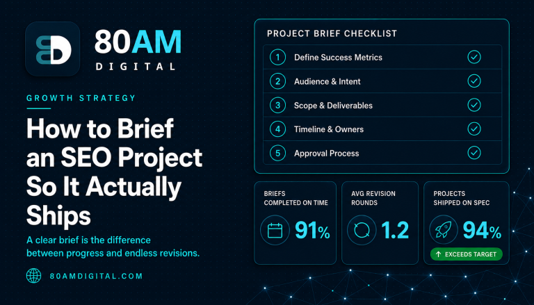 How to Brief an SEO Project: What Good Agencies Actually Need From You