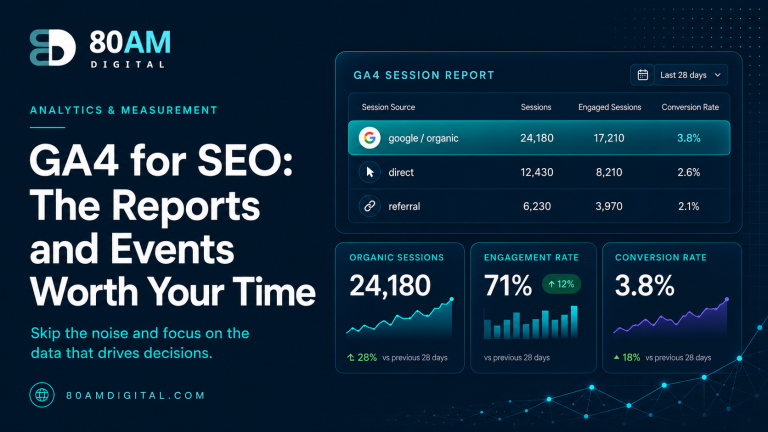 GA4 for SEO: The Reports and Events Worth Your Time