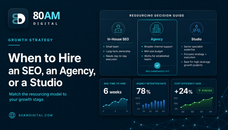 When to Hire an SEO, an Agency, or a Studio