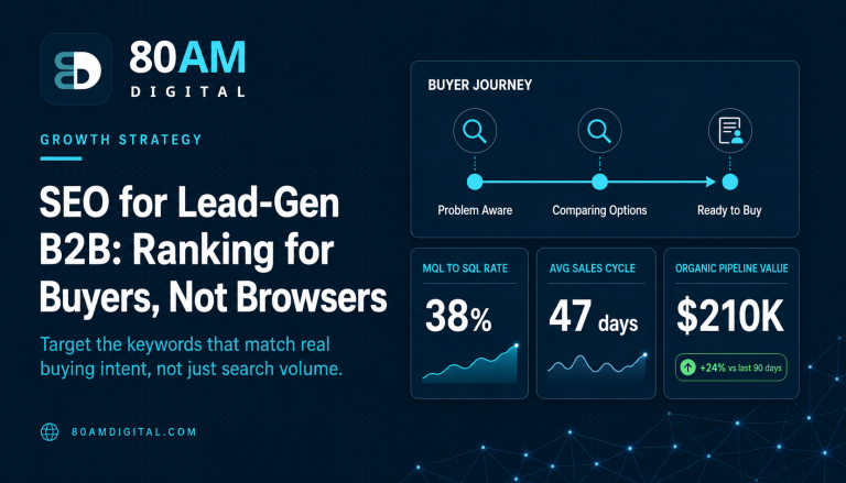 SEO for Lead-Gen B2B: Ranking for Buyers, Not Browsers